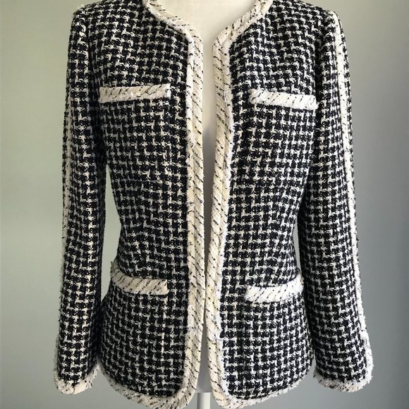 Rebecca Taylor Jackets & Blazers - Rebecca Taylor Graphic Tweed Plaid Jacket NWOT